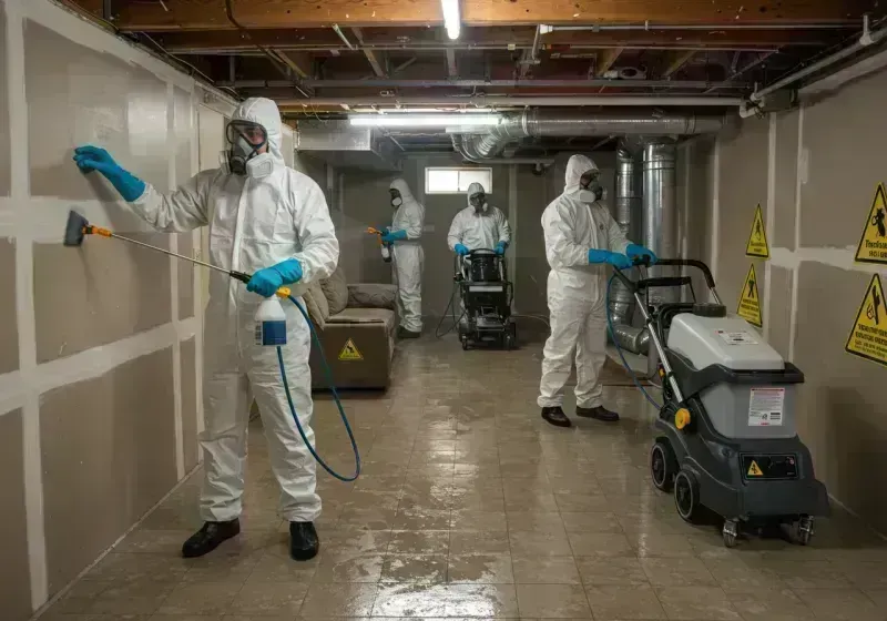 Basement Moisture Removal and Structural Drying process in Reynolds County, MO